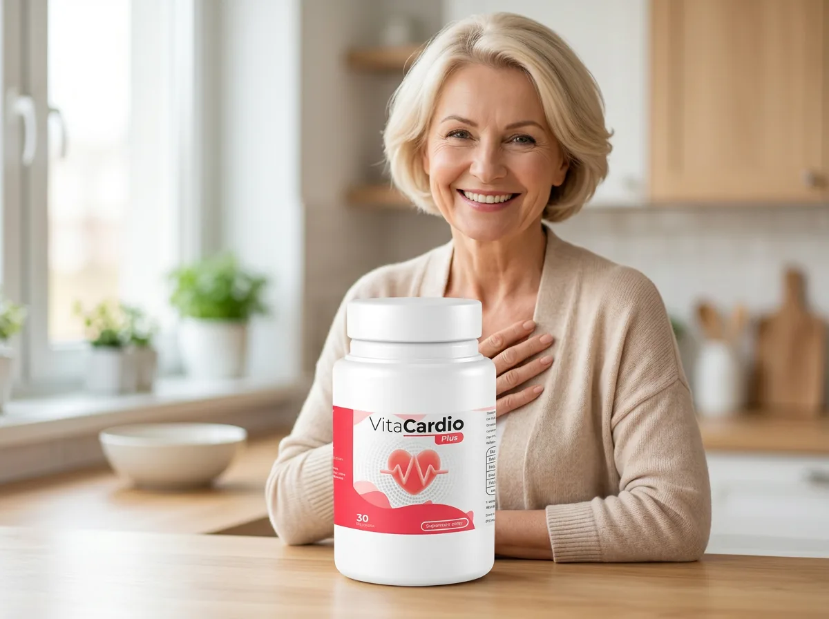 Kobieta po 50. roku życia wspierająca prawidłowy poziom cholesterolu z VitaCardio Plus